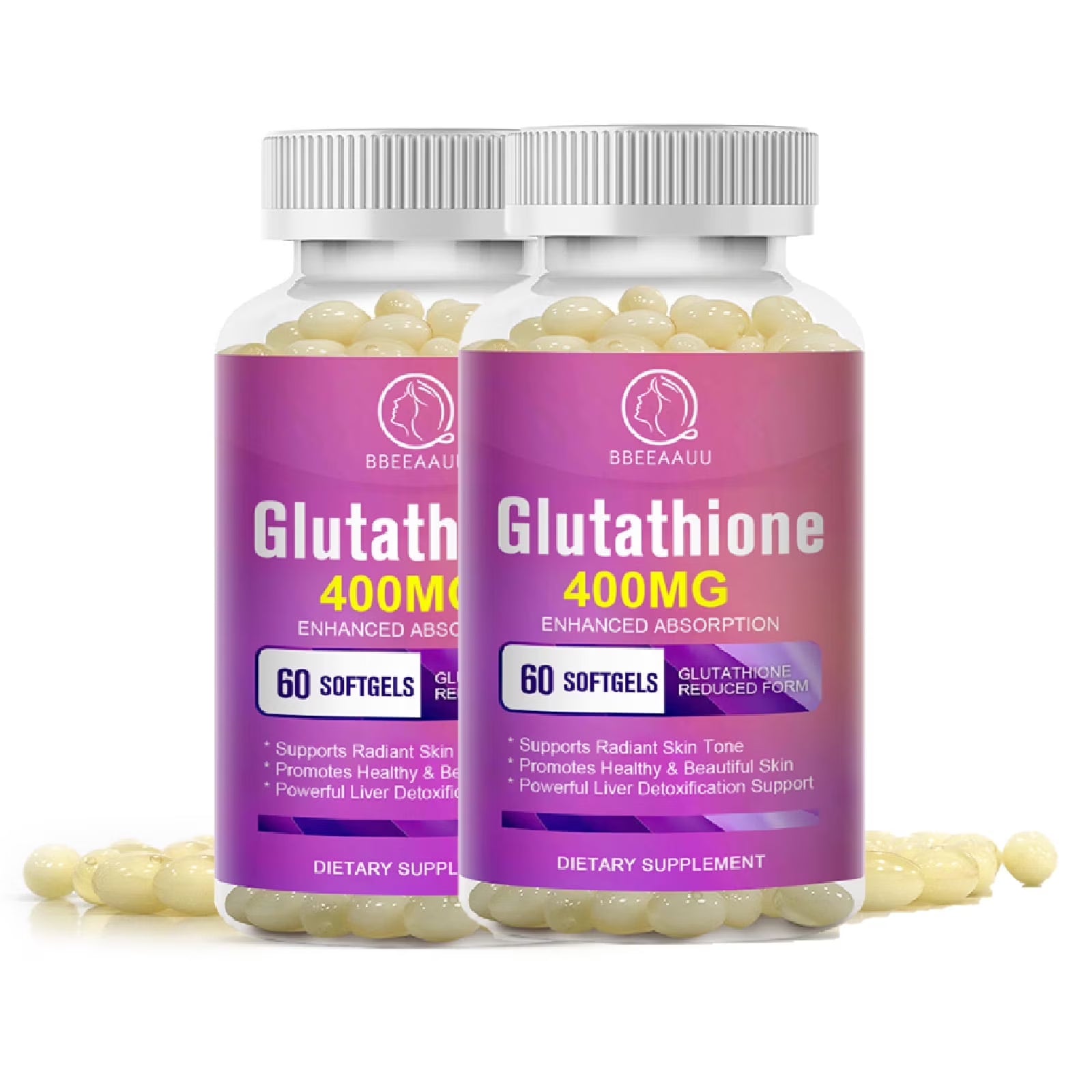 2 Pack) Glutathione Pills 120 Pcs, Protect Liver Health & Skin Care C Bbeeaauu 2 Pack) Glutathione Pills 120 Pcs, Protect Liver Health & Skin Care C Bbeeaauu