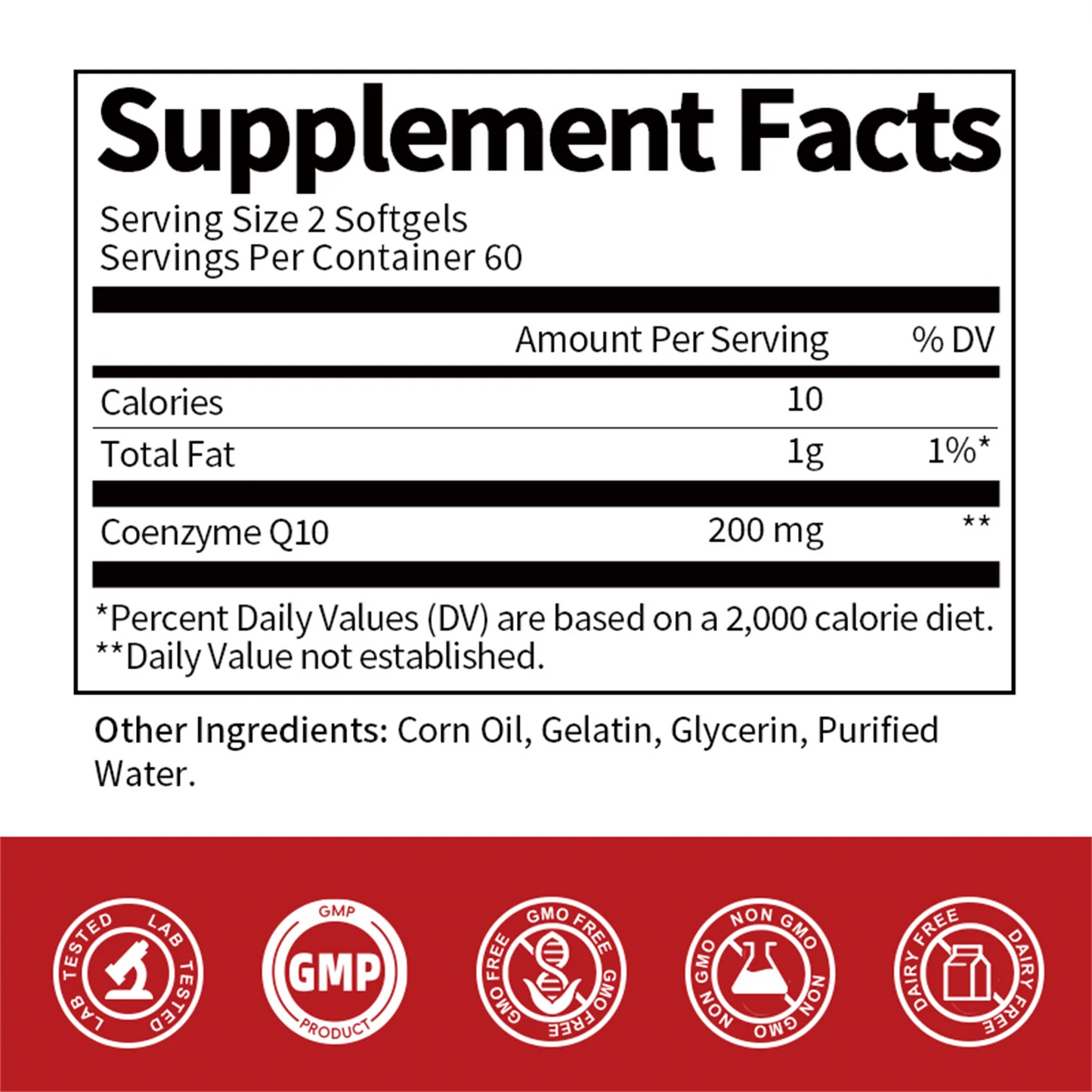 (2 PACK) Natural Coenzyme Q10 Coq10 Supplement 200mg - Heart & Immune Support - 240 Vegan Capsules,Clearance