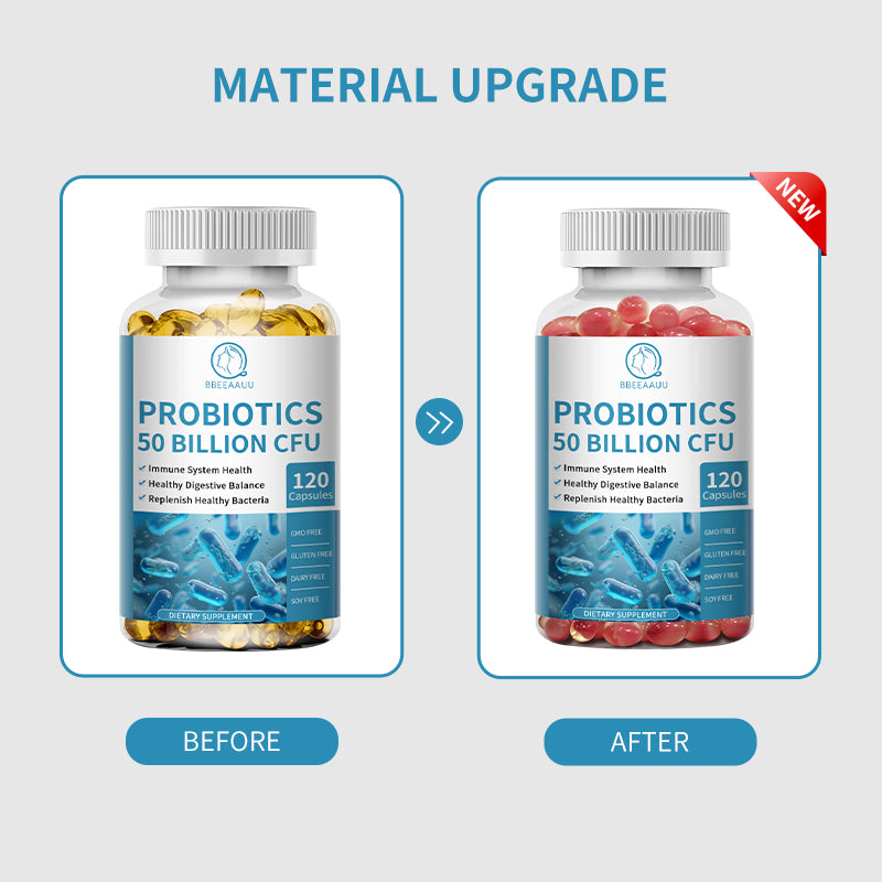 Bbeeaauu Probiotics Blend Capsules Supplements 50 Billion CFUs Relieve Digestive and Intestinal Problems Improve immunity Promote Nutrient Absorption