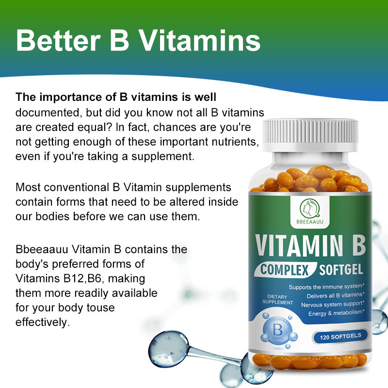 BBEEAAUU B Complex tablet bcomplex multivitamin b12 b1 b2 b6 etc vitamins