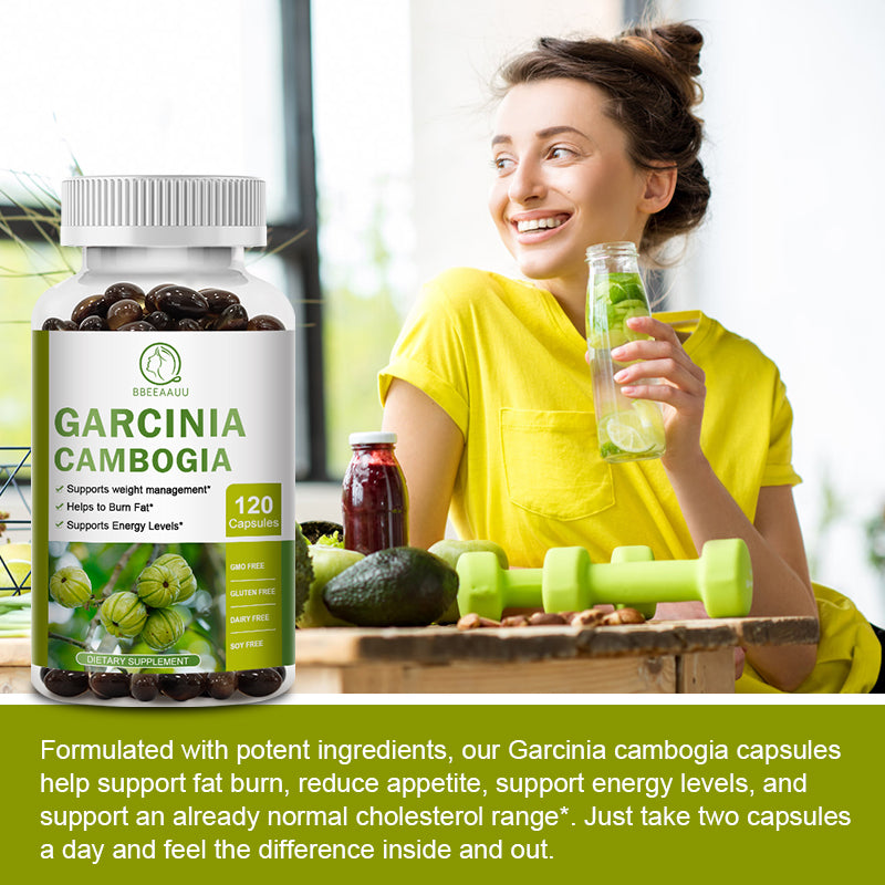 Bbeeaauu Pure Garcinia Cambogia capsule 700mg for Fat Burning, Weight Loss, Detoxification, Fat Loss, Energy Concentration Boost Metabolism, Suppress Appetite