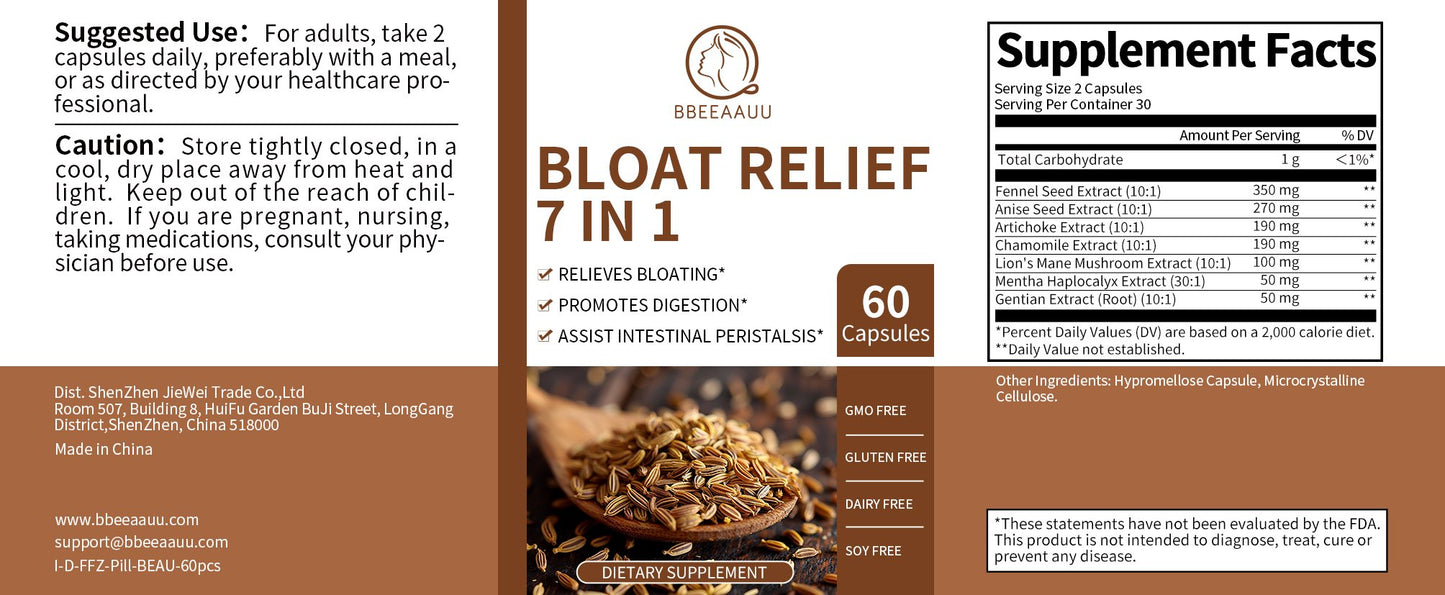 BBEEAAUU effective bloating relief capsule