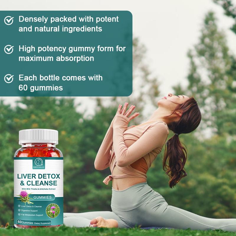 Bbeeaauu Liver Cleanse Detox Health Supplement With Milk Thistle Supports Healthy Liver Function Boosts Immunity Men & Women
