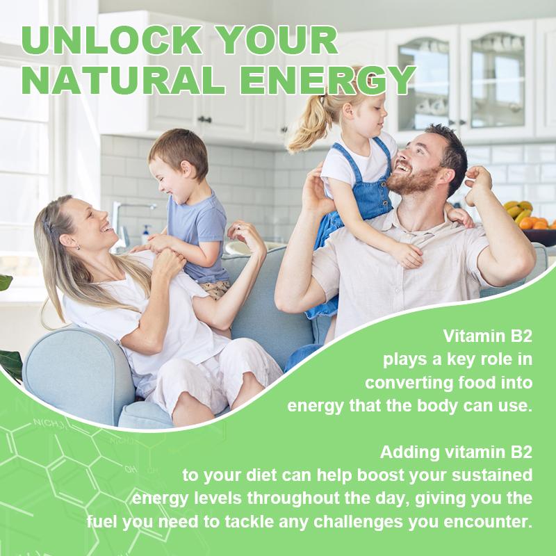 Bbeeaauu Vitamin B2 Riboflavin 300mg Supports Energy Production & Cellular Health Improve Vision and Reduce Eye Fatigue