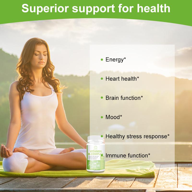 Bbeeaauu Vitamin B Complex (B1, B2, B6, B12)Immune Health, Energy Support & Nervous System Support Energy Metabolism Contains All B Vitamins