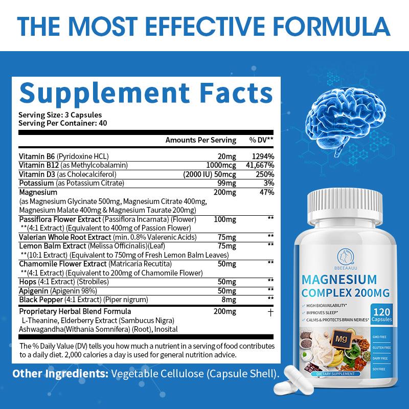 Magnesium Complex 200mg Capsules