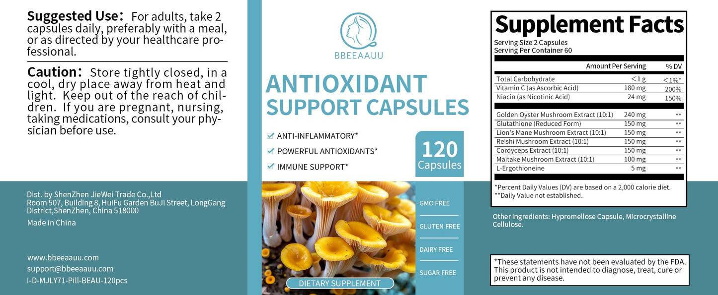 Antioxidant Support Capsules 120 Counts