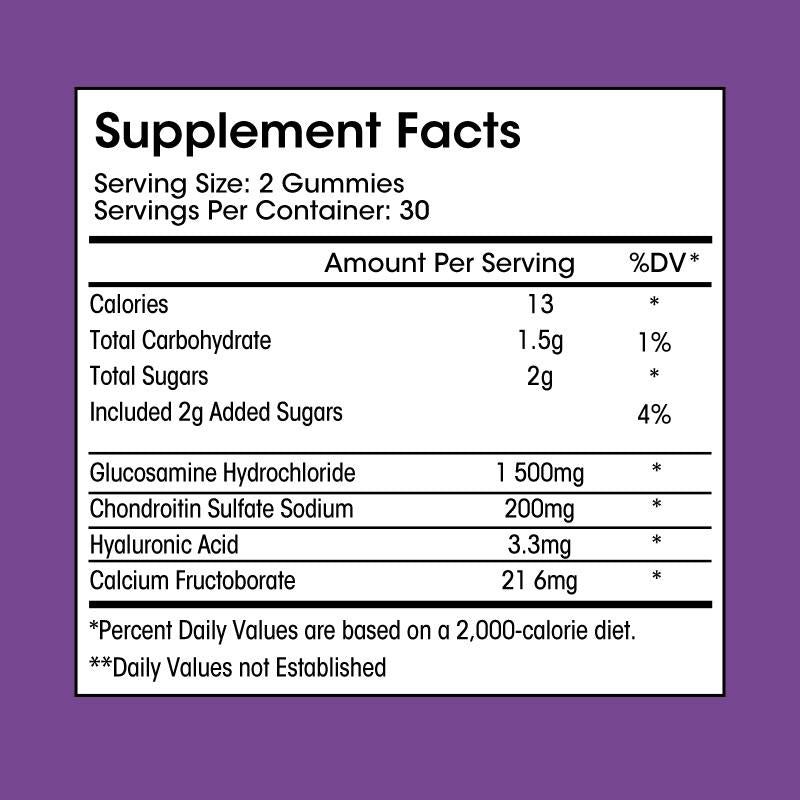 Glucosamine Chondroitin Tasty Raspberry Flavor Gummies Dietary Supplement