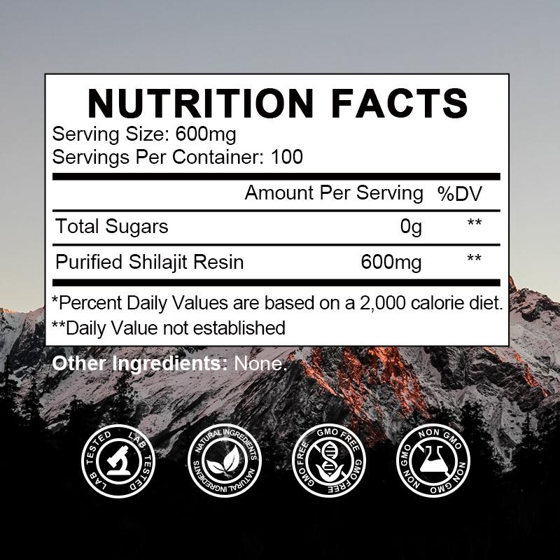 Shilajit Resin Supplement