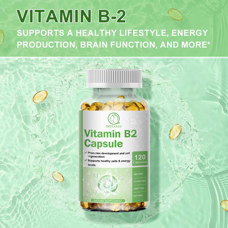 Bbeeaauu Vitamin B2 Riboflavin 300mg Supports Energy Production & Cellular Health Improve Vision and Reduce Eye Fatigue