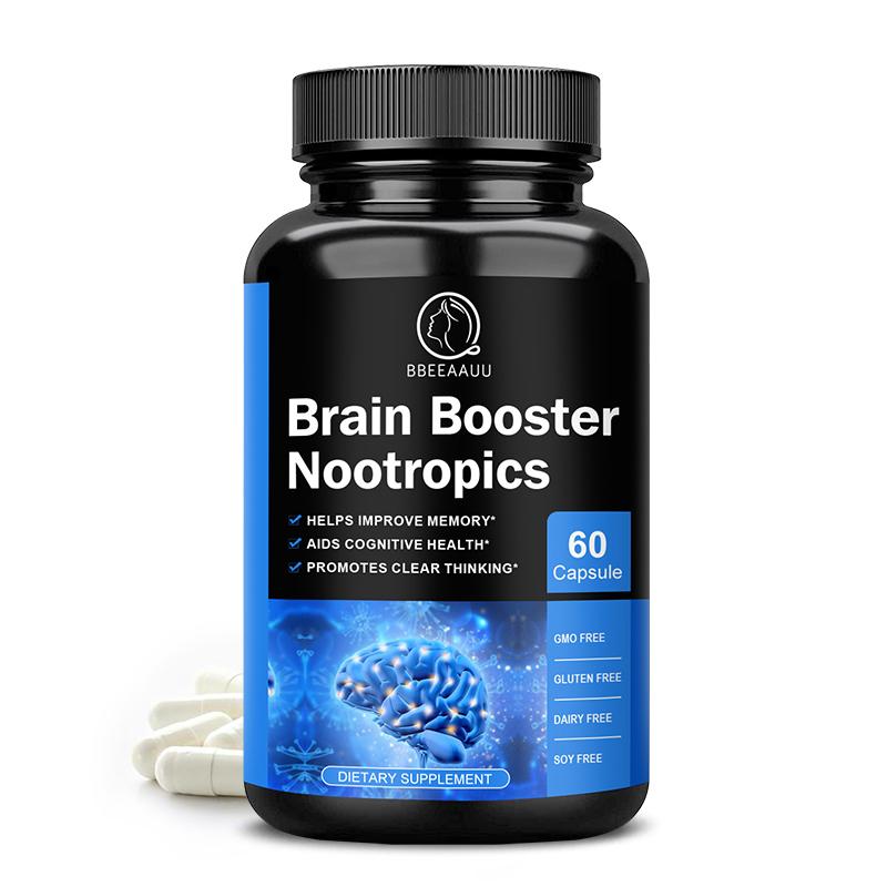 Brain Booster Nootropics Capsule Dietary Supplement