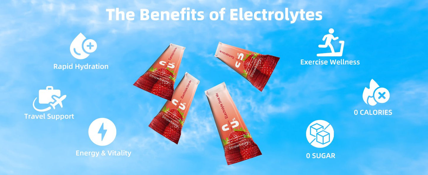 BBEEAAUU Electrolytes Powder No Sugar & 0 Calorie, Electrolytes Drink Mix, Variety Hydration Packets with Vitamins for Rapid Hydration, Endurance & Energy Supplement, Non-GMO, Vegan (16 Sticks)