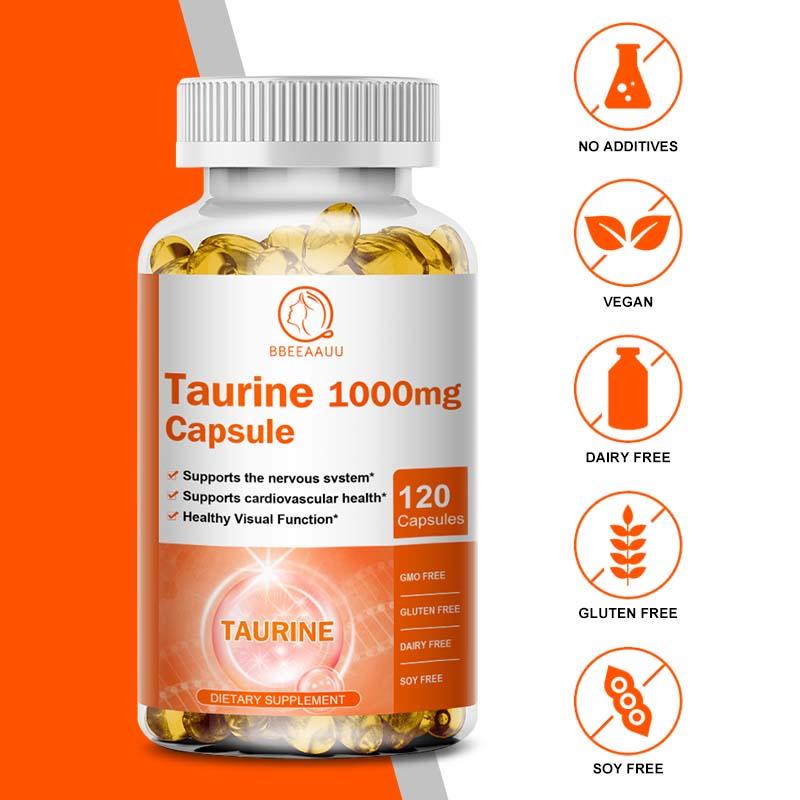 Taurine 1000mg Gluten Free Capsule Dietary Supplement