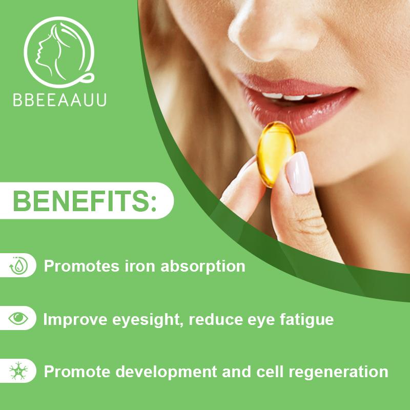 Bbeeaauu Vitamin B2 Riboflavin 300mg Supports Energy Production & Cellular Health Improve Vision and Reduce Eye Fatigue