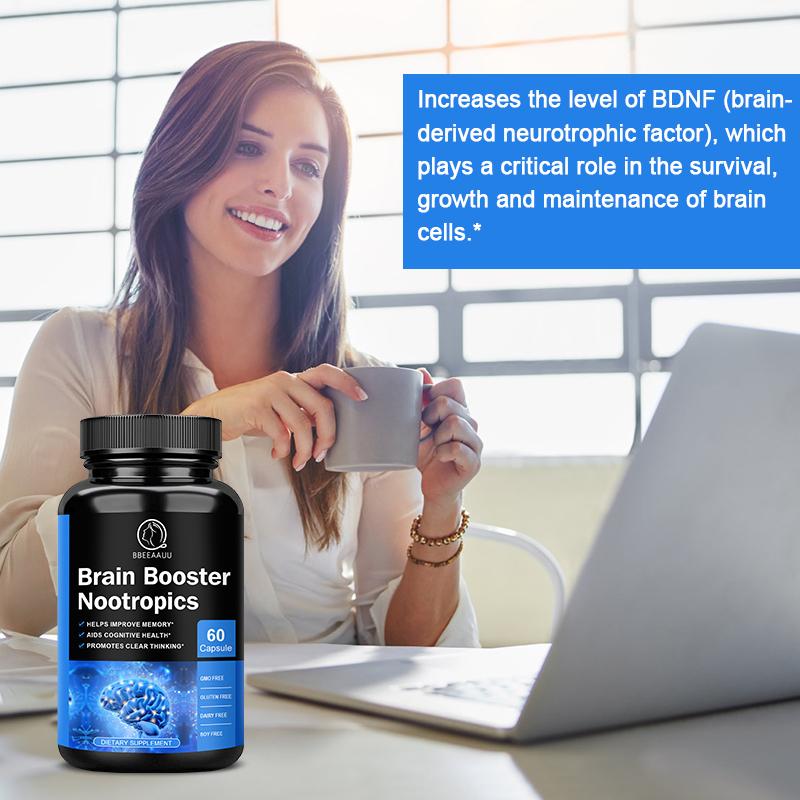 Brain Booster Nootropics Capsule Dietary Supplement
