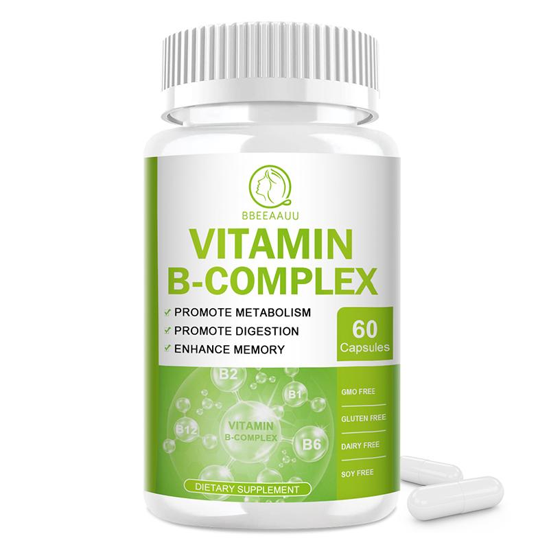 Bbeeaauu Vitamin B Complex (B1, B2, B6, B12)Immune Health, Energy Support & Nervous System Support Energy Metabolism Contains All B Vitamins