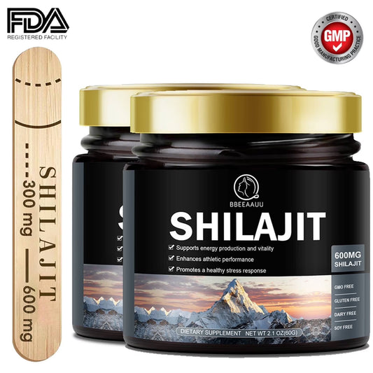 (2 Pack)Himalayan Shilajit Resin, Organic Shilajit Supplement, Supports Muscle,Energy,Immune, 2.1 oz