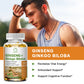 Ginseng + Ginkgo Biloba, Ginseng Root Extract Powder 1000mg (10% Ginsenosides) + Gingko Biloba 200mg, Energy and Focus Pills for Men and Women, 240 Vegan Capsules, 2 Pack