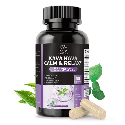 Kava Kava Capsules, Liposomal Kava Capsules for Sleep, Mood, Stress Relief & Immune Support, 60 Pill