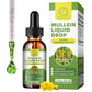 Mullein Liquid Drop Herbal Supplement, Mullein Drops for Lungs, Lung Detox & Cleanse, Mullein Leaf Extract Support Respiratory & Immune, 2 fl oz