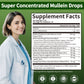 Mullein Liquid Drop Herbal Supplement, Mullein Drops for Lungs, Lung Detox & Cleanse, Mullein Leaf Extract Support Respiratory & Immune, 2 fl oz