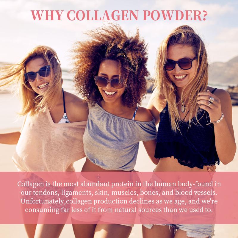 Bbeeaauu Collagen Peptides Powder with Taurine and Vitmin A for Healthy Skin, Nails, & Joints Improve Digestive Health Promote Skin Elasticity
