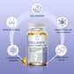 Bbeeaauu Collagen Bone Complete 500mg (Types I, III) Advanced Bone Matrix Formula with Plant Calcium & Magnesium Support Stronger Bones & Healthy Joints , Complete Bone Supplement