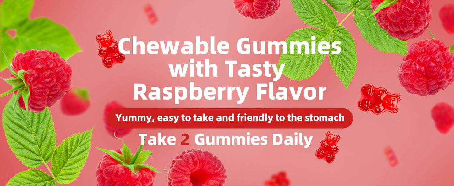 Magnesium Gummies for Adults Supports Night & Bone with Calcium & Vitamins