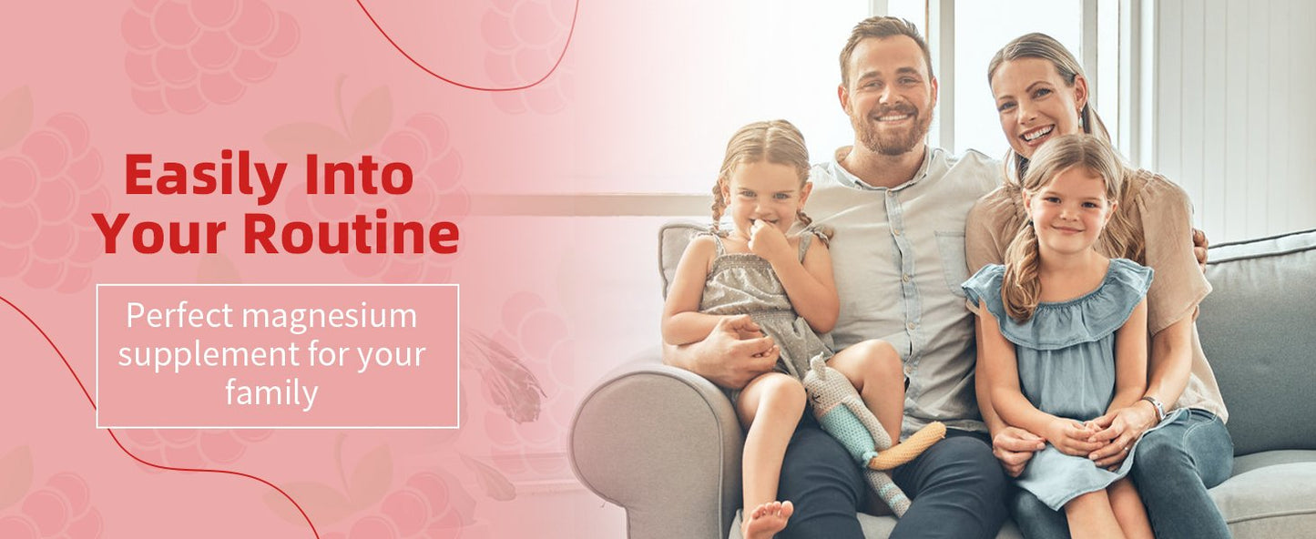 Magnesium Gummies for Adults Supports Night & Bone with Calcium & Vitamins