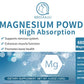 Bbeeaauu Magnesium Powder with 680mg Magnesium and Vitamin Promotes Sleep, Relaxation and Healthy Brain Function Bone, Heart & Muscle Support