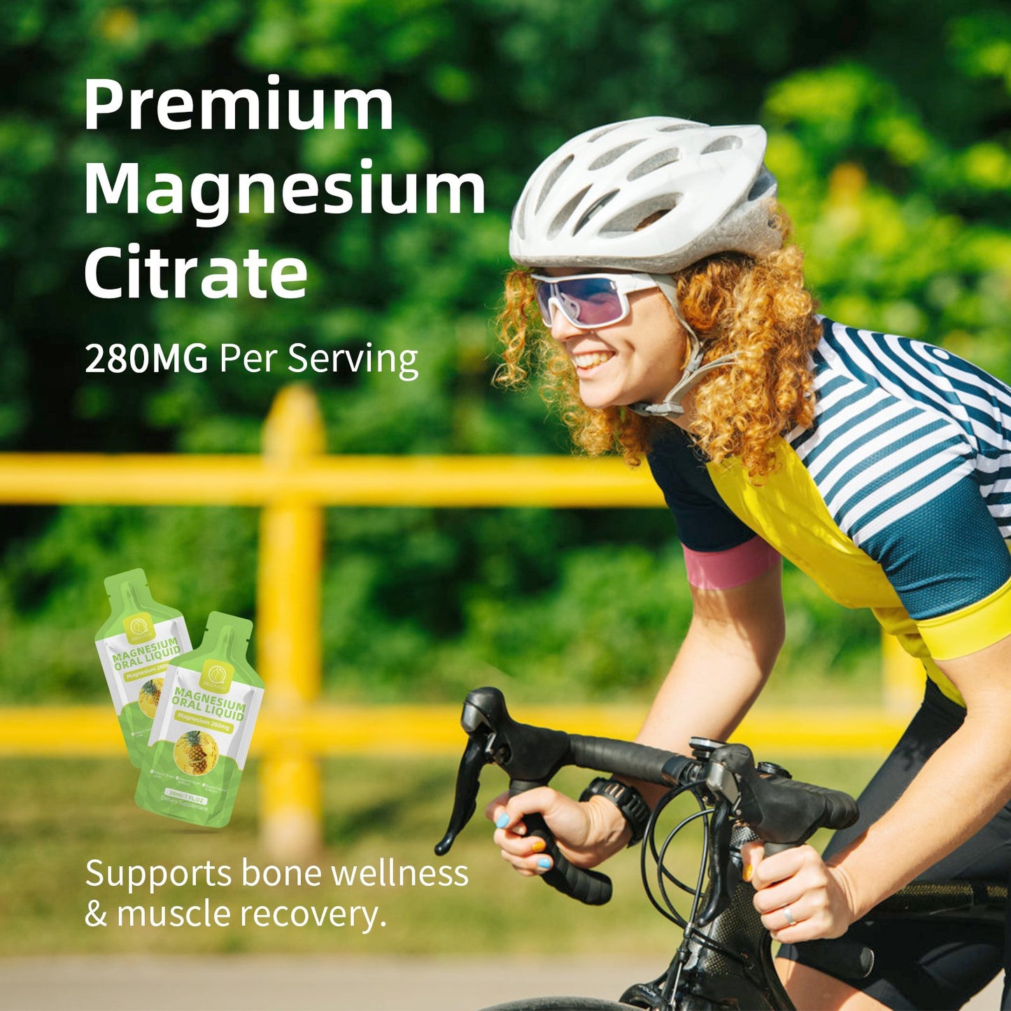 Magnesium Citrate Supplement 280mg, High Absorption Magnesium Liquid with Bromelain, Vitamin C, D3, B6, Zinc, Magnesium Citrate Oral Solution for for Night, Muscle & Energy Support (300ml/10 FL.OZ)