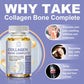 Bbeeaauu Collagen Bone Complete 500mg (Types I, III) Advanced Bone Matrix Formula with Plant Calcium & Magnesium Support Stronger Bones & Healthy Joints , Complete Bone Supplement