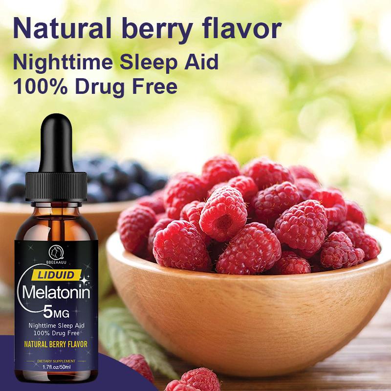 HFU 5Mg Melatonin Drops Effective for Adult Insomnia Improve Sleep Fall Sleep Faster Sleep Deeper Melatonin Supplements