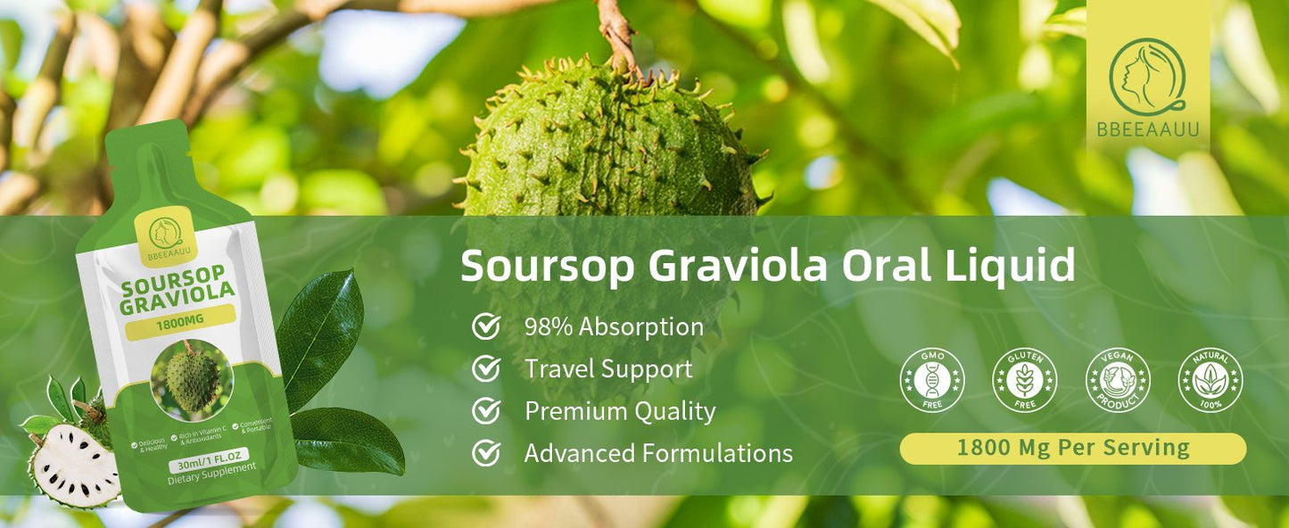 Soursop Graviola Oral Liquid High Absorption Soursop Guanabana Drink