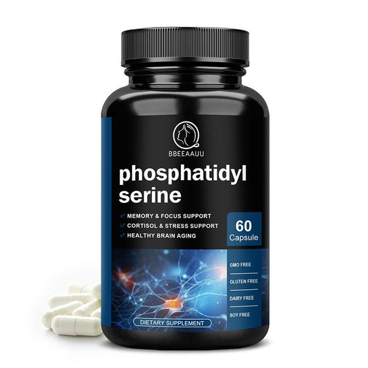 Bbeeaauu Phosphatidylserine Supplements Enhanced Absorption Brain Support for Memory Formation + Recall, Creativity, Brain Plasticity, Processing Speed, Learning,Cognitive Fluidity