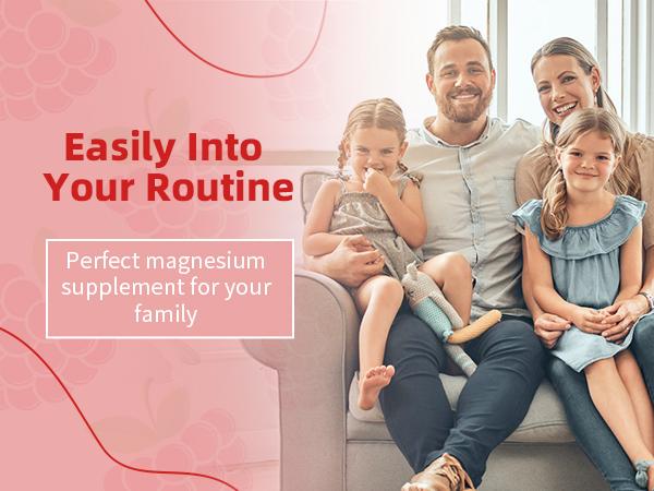 Magnesium Gummies for Adults Supports Night & Bone with Calcium & Vitamins