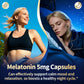 Melatonin 5mg Extended Release Supplements - Women Men Night Cycle Support, Relaxation & Immune - 10-in-1 Melatonin Capsules with Ashwagandha & GABA, Sugar Free, 120 Capsules, 60-Day Supply