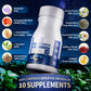 Melatonin 5mg Extended Release Supplements - Women Men Night Cycle Support, Relaxation & Immune - 10-in-1 Melatonin Capsules with Ashwagandha & GABA, Sugar Free, 120 Capsules, 60-Day Supply